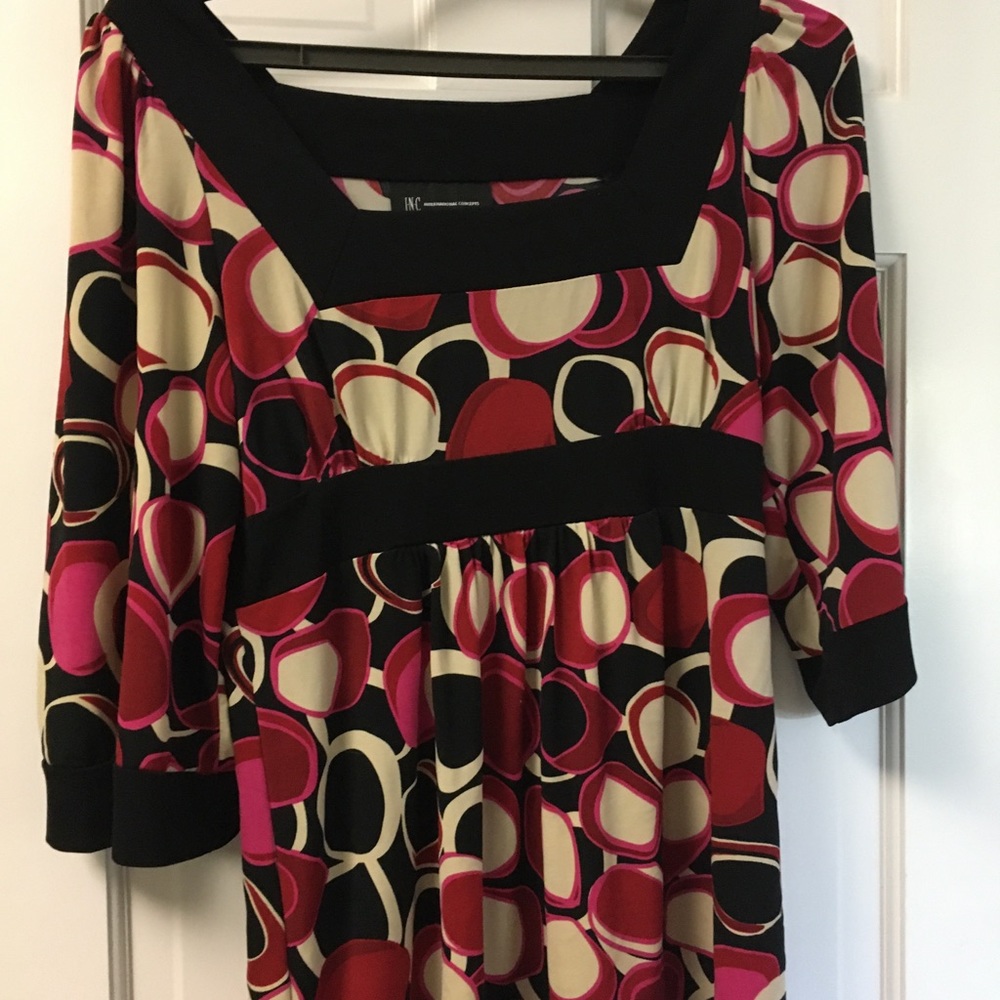 INC blouse with flutter sleeves